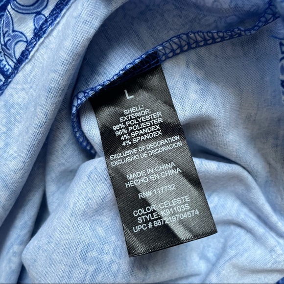 ZX Outdoor Lifestyle blue pattern  Dress size large - Picture 4 of 4